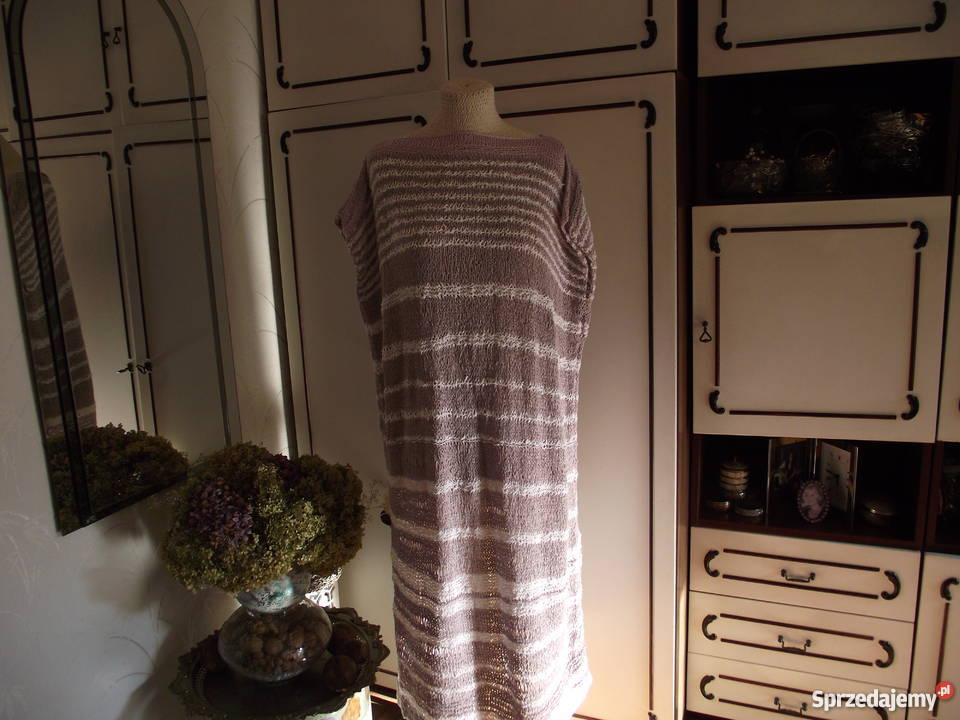 AUTORSKA DZIANINOWA SUKNIA KOLCZUGA r38 44 Rozmiar 44(XXL) Piła