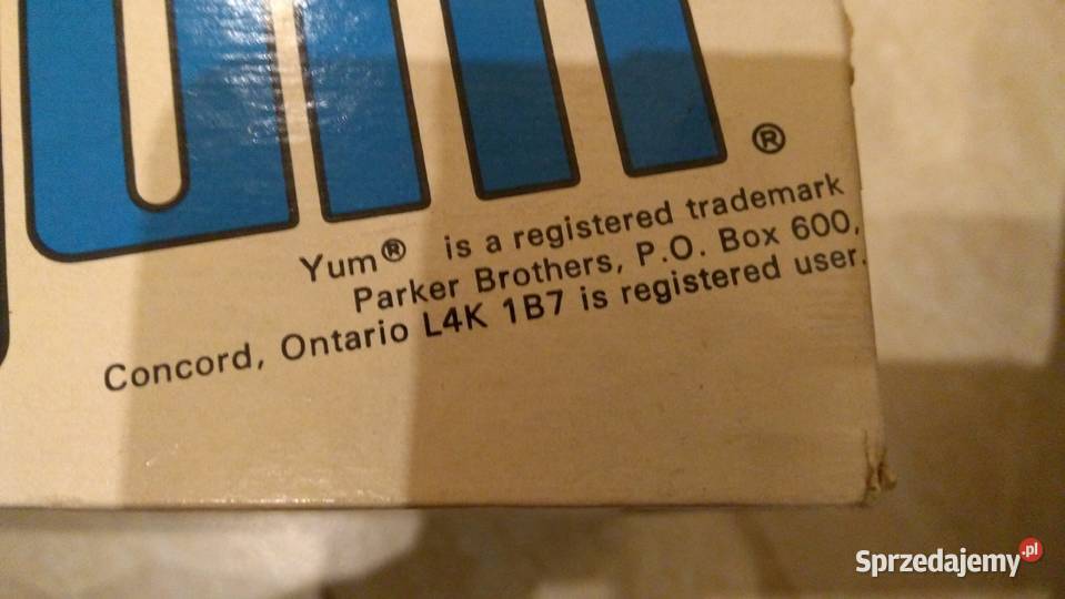 Gra w kości Parker brothers Kanada 1970 Sieradz