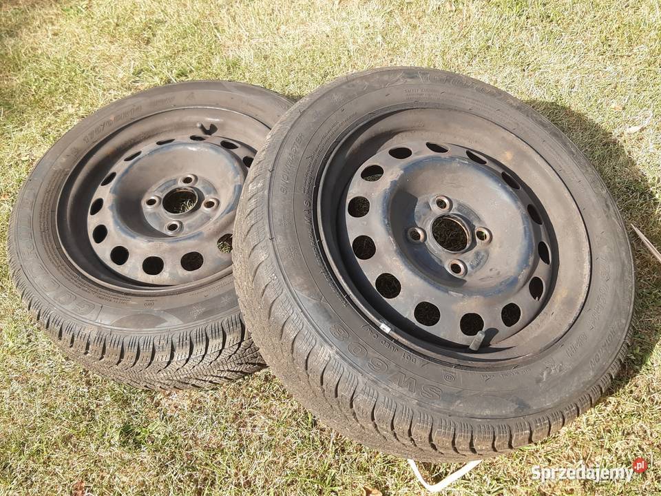Koła zimowe 2 opony felgi honda 4x100 17565r14 opolskie Strzelce Opolskie sprzedam