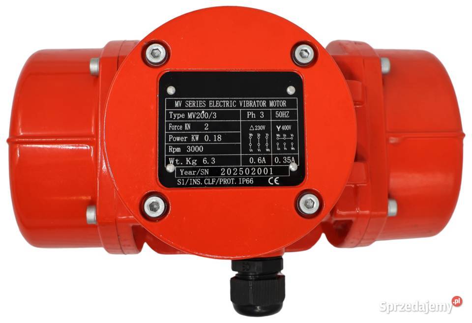 SILNIK WIBRACYJNY MV2003 3000 OBR 018kW 2kN sprzedam