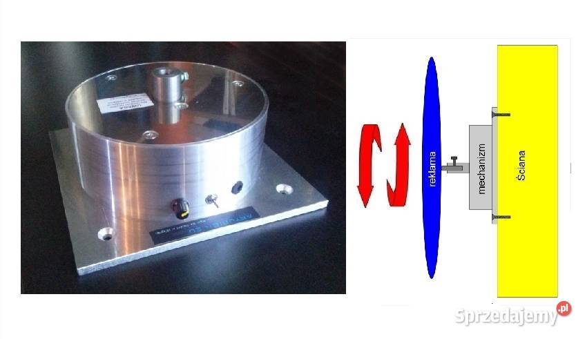 Ekspozytor Obrotnica Napęd reklamy NA ŚCIANĘ do