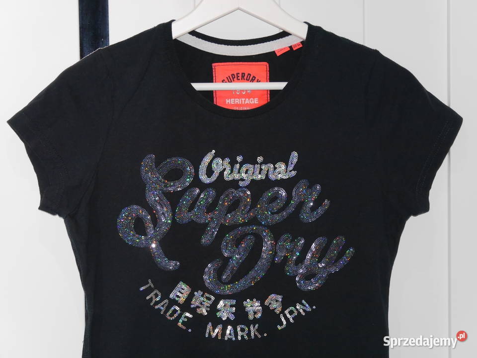 Superdry śliczna bluzeczka cekiny 36 S