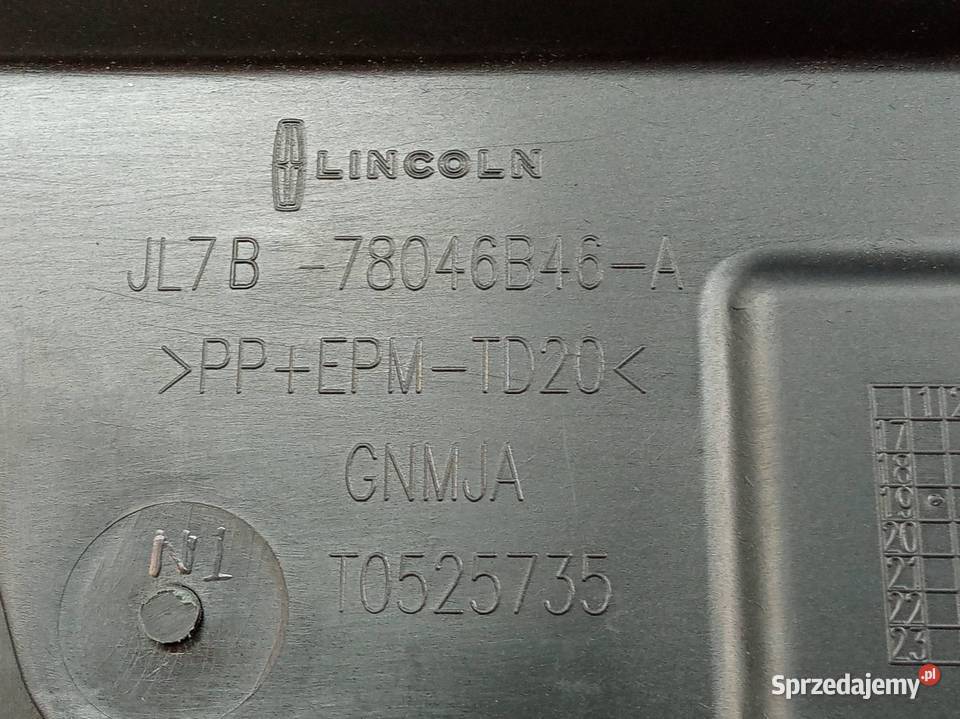 SCHOWEK PRAWY PASAŻERA DESKI JL7B78046B46A