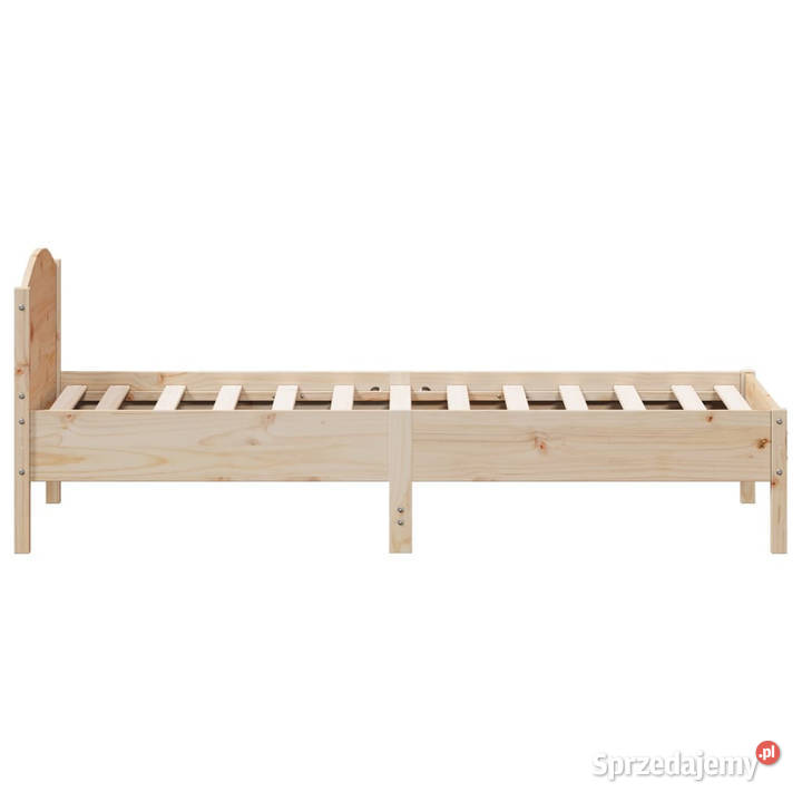 Rama łóżka bez materaca lite drewno sosnowe 80cm Warszawa