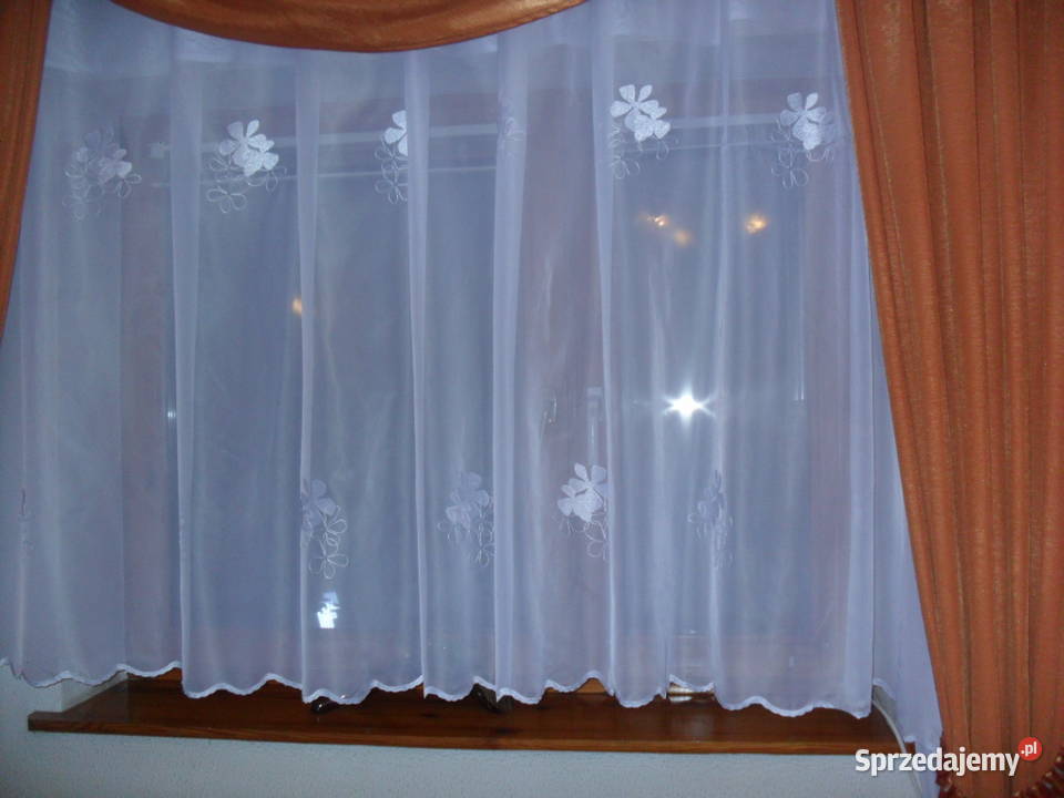 firana gotowa 165 x 180 woal haft Wrocław