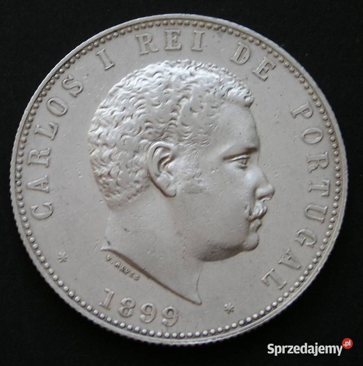 PORTUGALIA 1000 REIS 1899 CARLOS I SREBRO