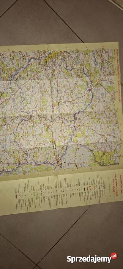 Unikatowa Mapa Samochodowa Woj Bialskopodlaskie Antyki, Sztuka, Kolekcje Poznań
