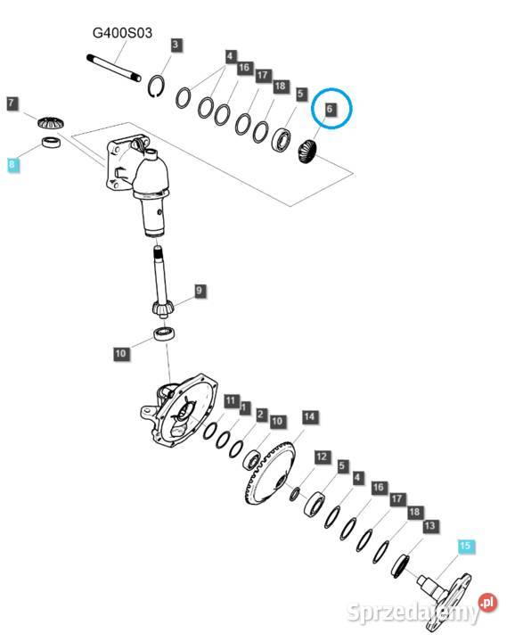 Koło zębate zębatka stożkowa 13T TRG400 LS Tajęcina sprzedam