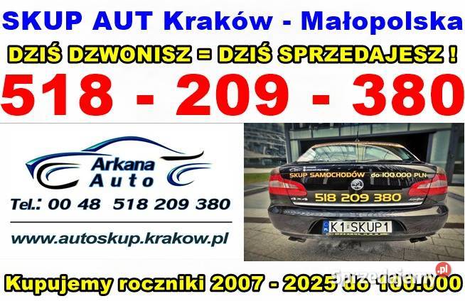 SKUP Samochodów AUTO SKUP AUT do 100000 Kraków