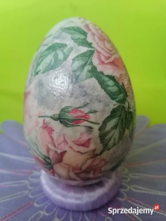 jajko pisanka ozdoba srtoik 12 róże Sierpc