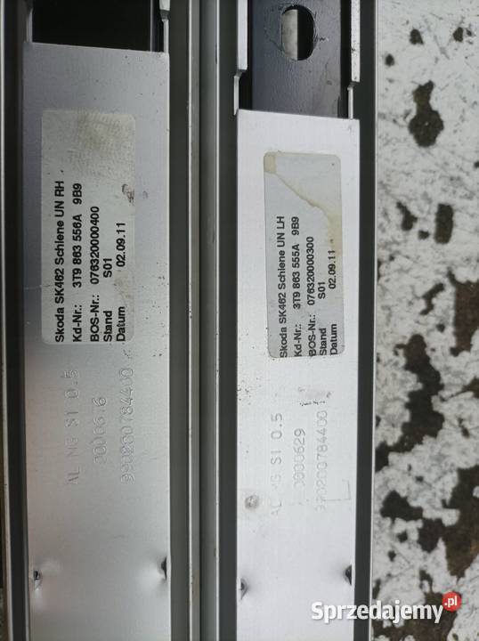 UCHWYTY PROWADNICA SZYNA BAGAŻNIKA KOMBI 3T KPL sprzedam