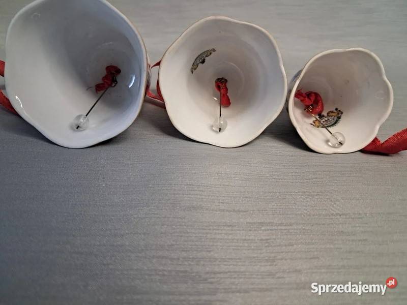 Porcelanowe dzwoneczki świąteczne Skwierzyna