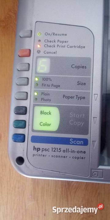 Urządzenie wielofunkcyjne HP 1215 All In One atramentowa Niwy sprzedam