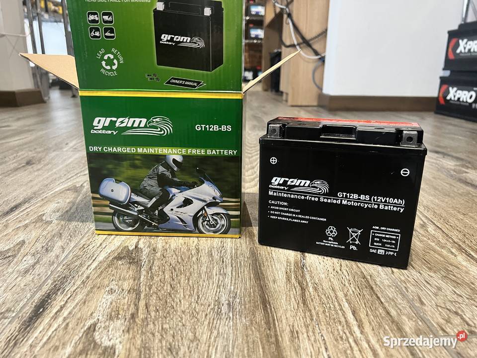 Akumulator motocyklowy GROM GT12BBS YT12BBS 12V Akumulatory podkarpackie Rzeszów