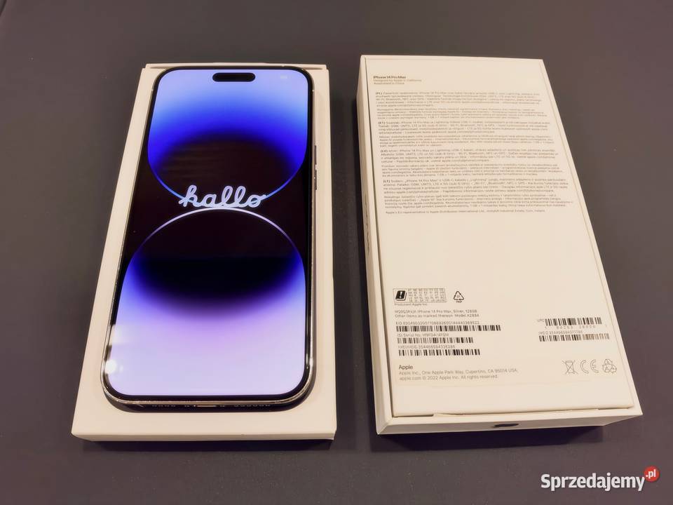 IPhone 14 Pro 128 GB Silver stan idealny karton pomorskie Miszewko