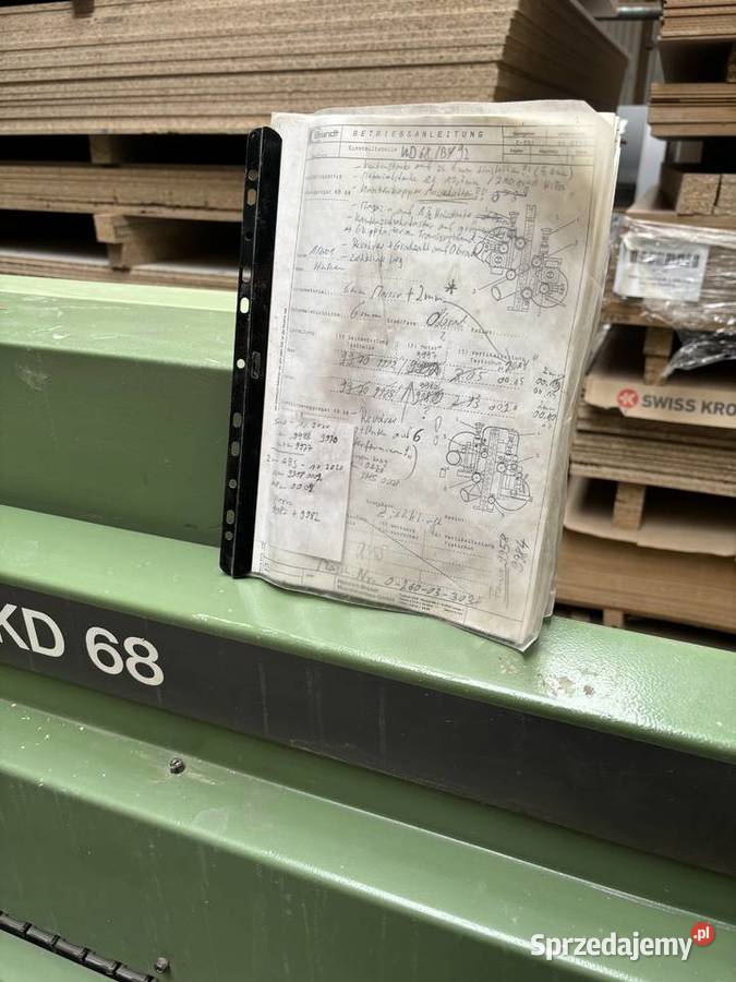 Okleiniarka brandt kd 68 homag nie scm felder opolskie Krapkowice sprzedam
