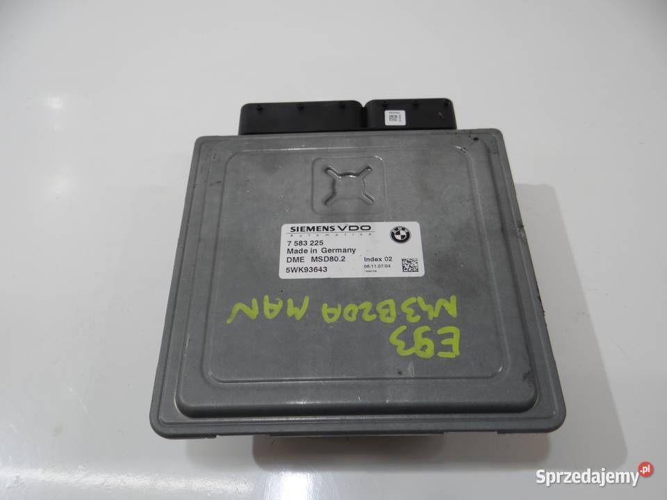 KOMPUTER STEROWNIK SILNIKA BMW E93 N43B20A lubelskie