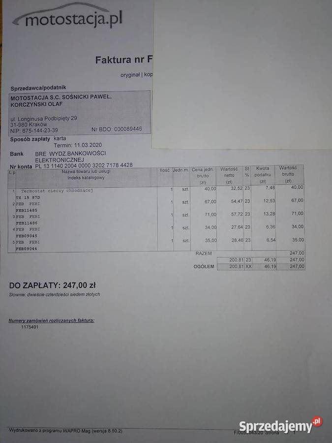 Poduszki silnika passat B5 19tdi febi nowe zawieszenie silnika Kraków