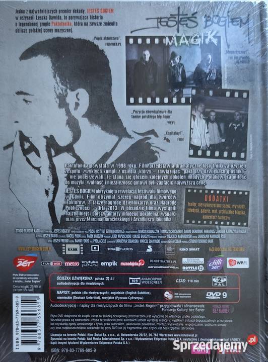 JESTEŚ BOGIEM DVD Film Leszka Dawida Książka