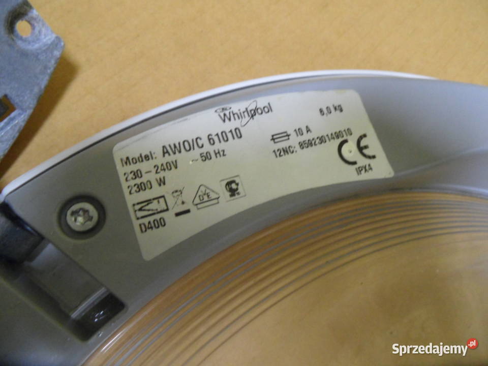 drzwi pralki whirlpool AWOC61010 świętokrzyskie Łopuszno sprzedam