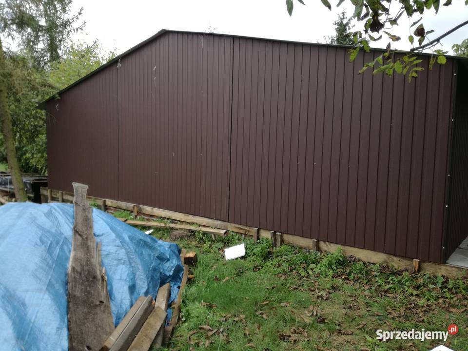 WIELOSTANOWISKOWY Garaż Blaszany WIATA Garaże 45m2