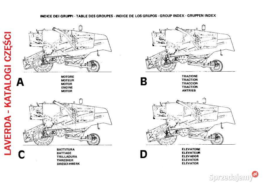Laverda 3300 3400 3500 3500R 3550 3550R katalog świętokrzyskie Kielce