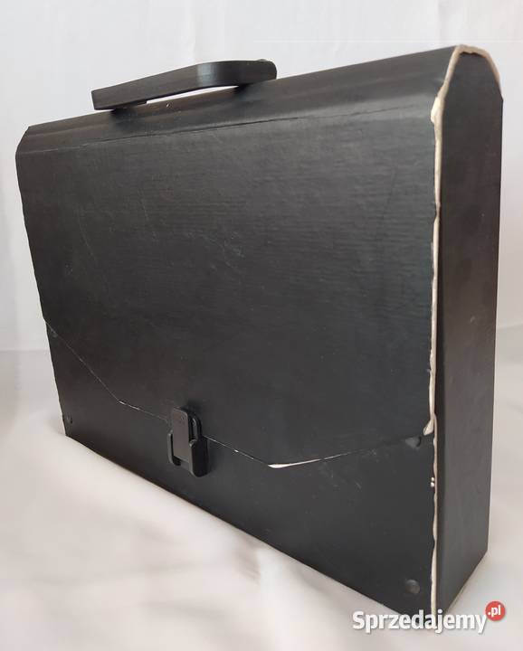 Teczka z rączką A4 czarna Uniseks Hajnówka