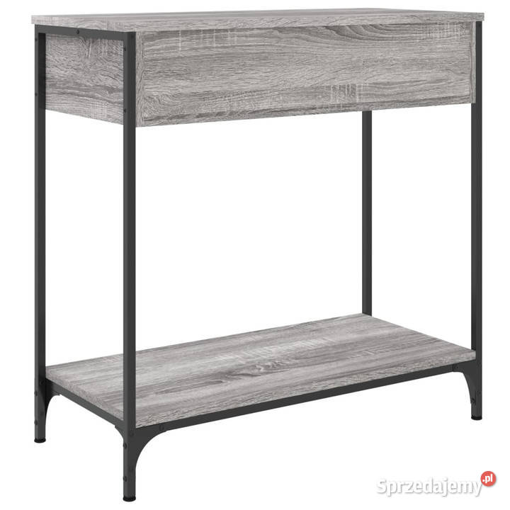 Stolik konsolowy szary dąb sonoma 75x345x75