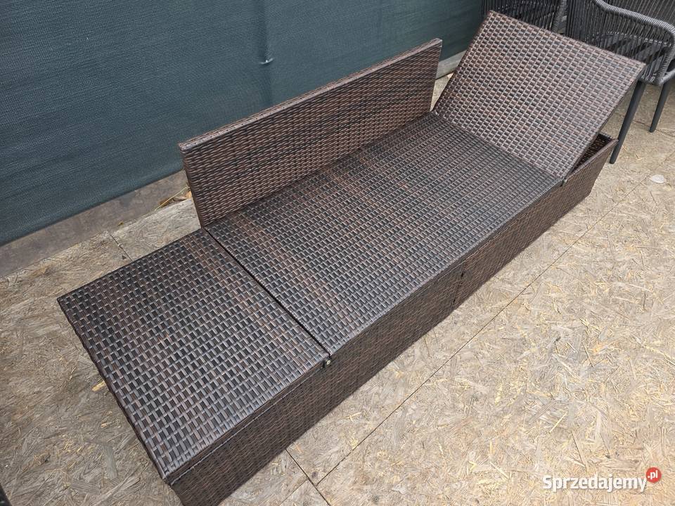 Ławka ogrodowa sofa leżak technorattan regulacja lubuskie Wschowa