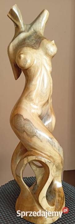Rzeźba akt kobieta figura posąg drewno Rzeszów sprzedam