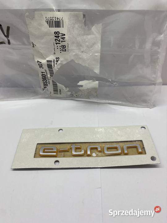 Emblemat Audi ETron 4KE853601 Części montażowe śląskie Jasienica sprzedam