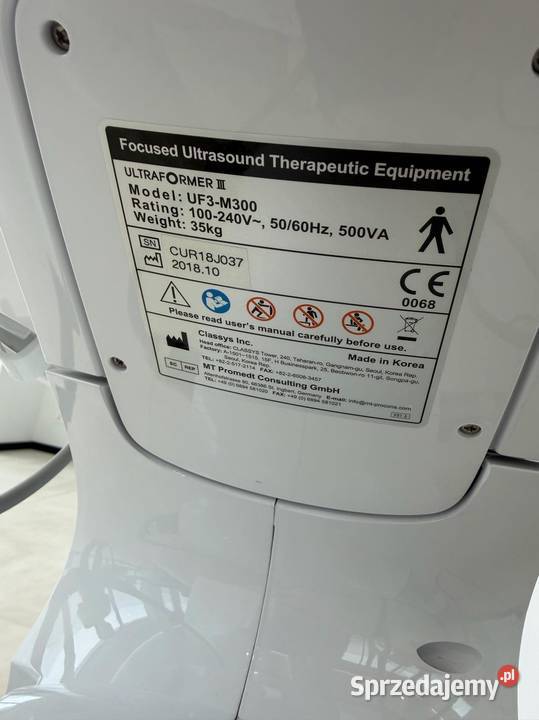 Sprzedam HIFU Ultraformer III świętokrzyskie Włoszczowa