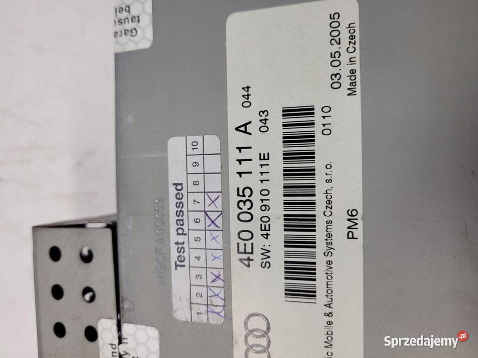 ZMIENIARKA CD AUDI A4 A6 A5 A8 4E0035111A osobowe Przystajń