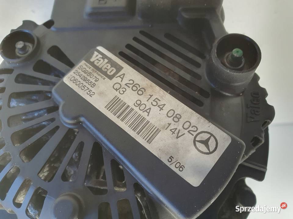 ALTERNATOR Mercedes W169 17 8V A2661540802 90A osobowe Chełm