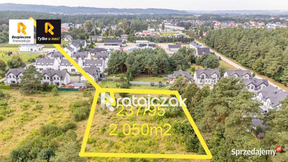 sprzedaży działki Orle 2050m2 pomorskie