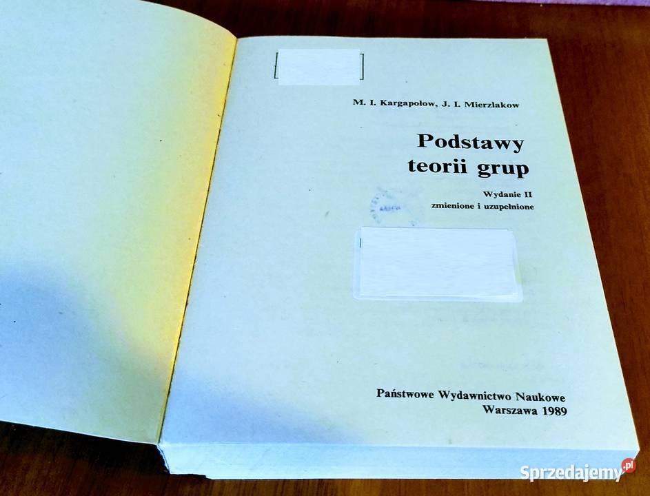 Podstawy teorii grup M I Kargapołow J I pomorskie Gdańsk