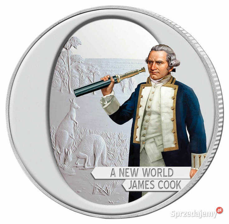 Seria srebrnych monet Captain James Cook 2009 Warszawa
