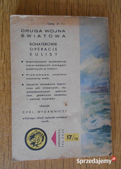 Żółty Tygrys Rejs samotnej eskadry 1778 historyczne Parczew sprzedam