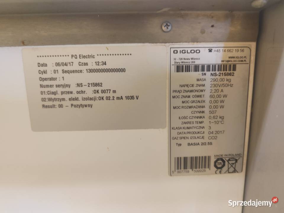 Lada Chłodnicza Firmy Iglo model Basia 225S Wałcz