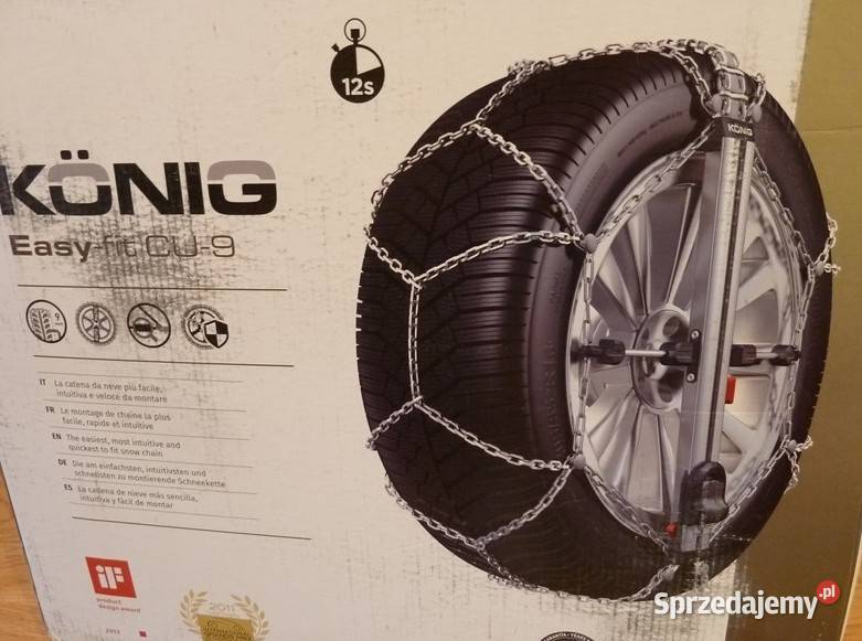 Łańcuchy na koła THULE KNIG EasyFit CU9 Nowe sprzedam