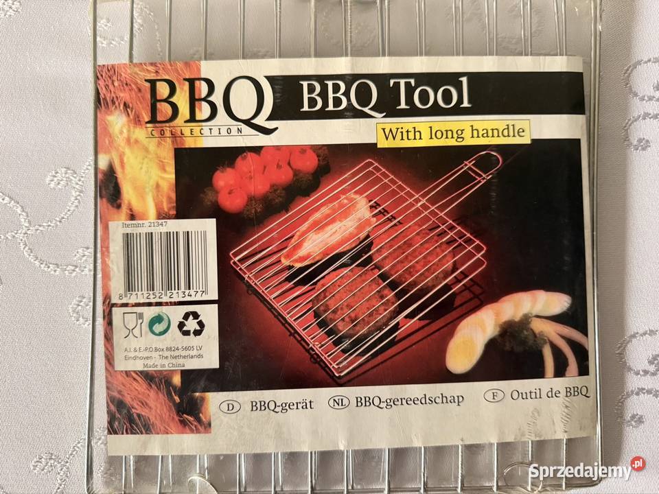 Ruszt grillowy BBQ składany z rączką stalowy Przybory i części