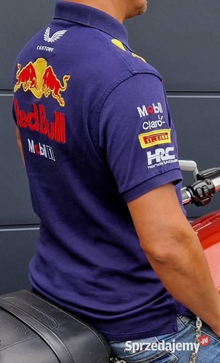 Nowa koszulka polo męska damska Red Bull loga Wrocław