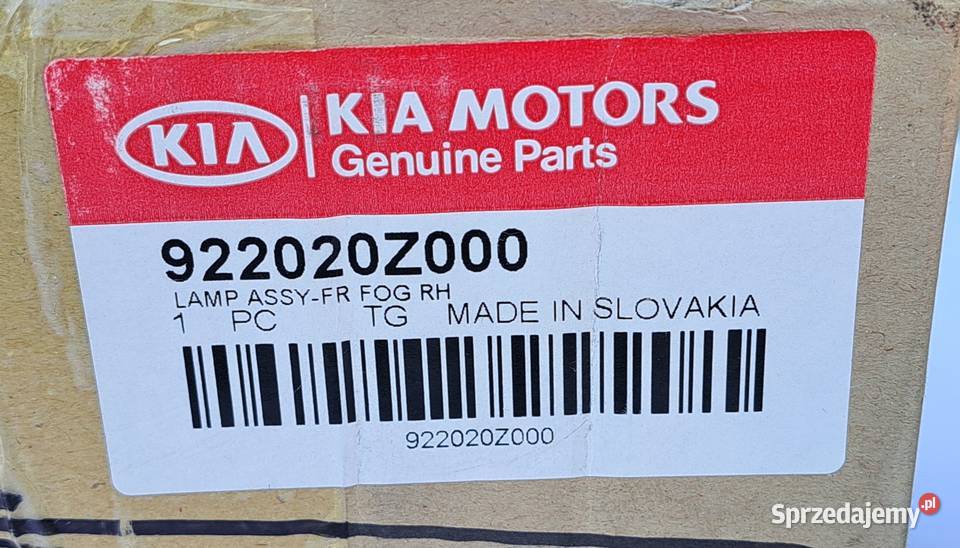 REFLEKTOR HALOGEN PRAWY PRZÓD KIA SPORTAGE II Mielęcin