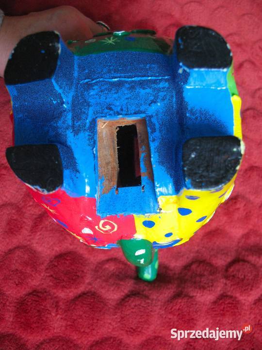 Kot Skarbonka 10 x 13 x 8 Drewniany w