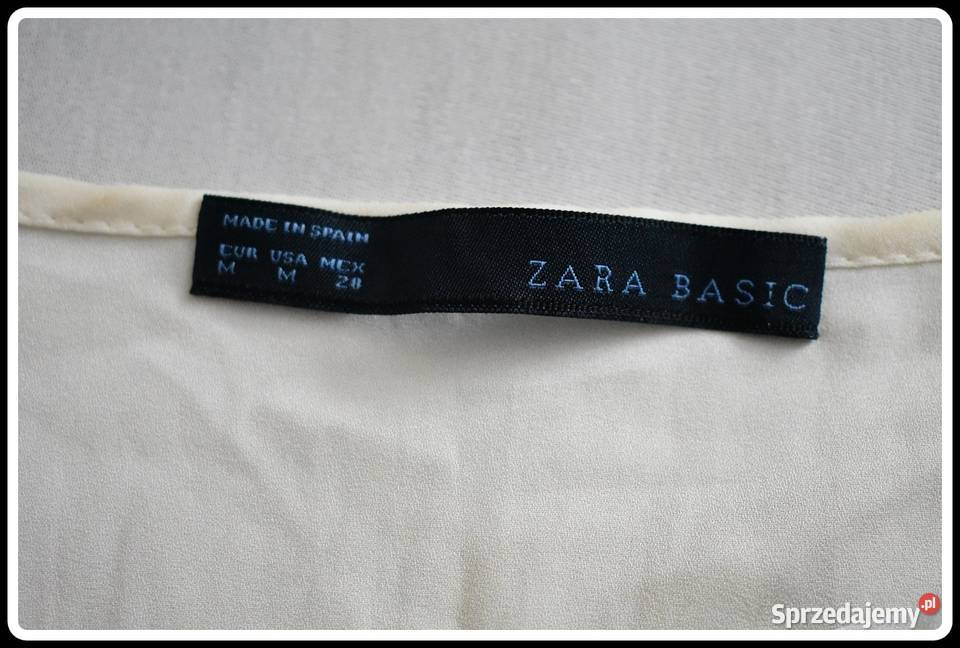 Zara basic kremowa lekka bluzka rozmiar 38 M mazowieckie Płock