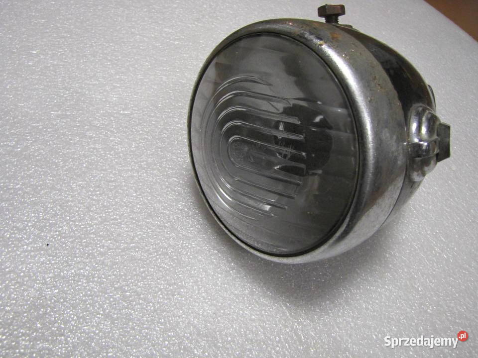 Lampa przód Csepel Danuvia stacyjka szkło ramka Rzepin Drugi