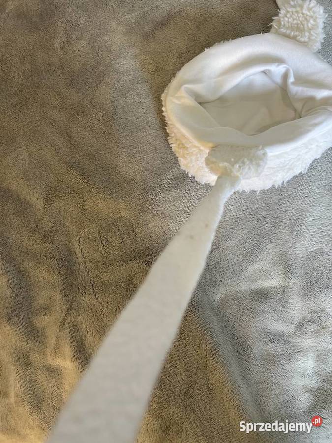 Czapka dzieci niemowląt biała Jasło
