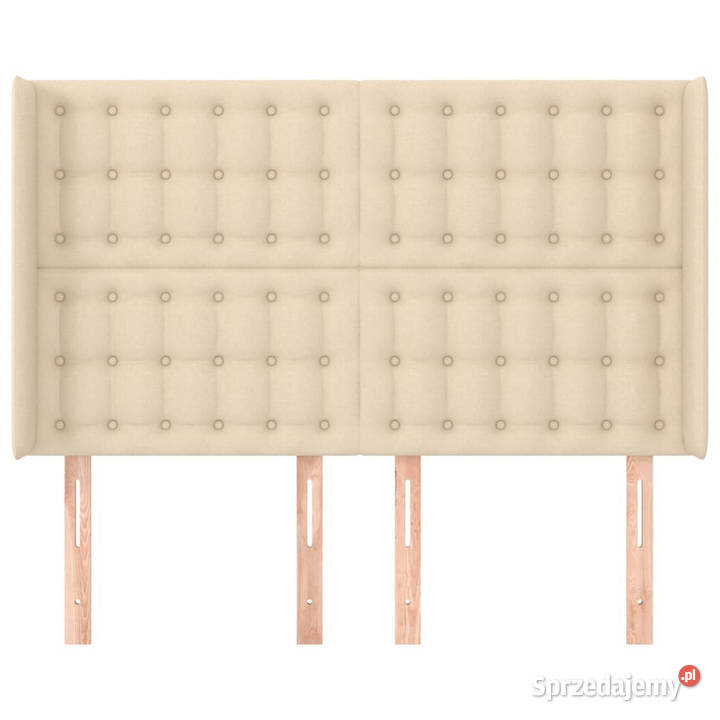 Zagłówek uszak kremowy 147x16x118128 tkanina Warszawa sprzedam
