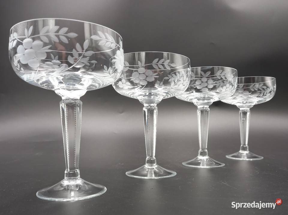 Kryształowe kieliszki Huta szkła Zawiercie Wrocław sprzedam