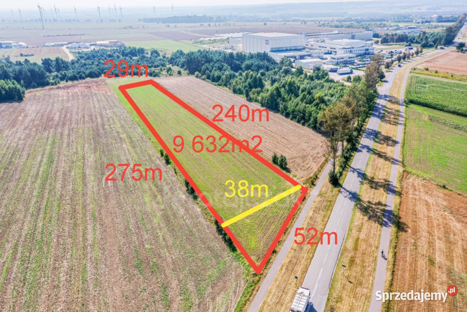 sprzedaży gruntu 9632m2 Łebcz Dr Augusta 9632m2